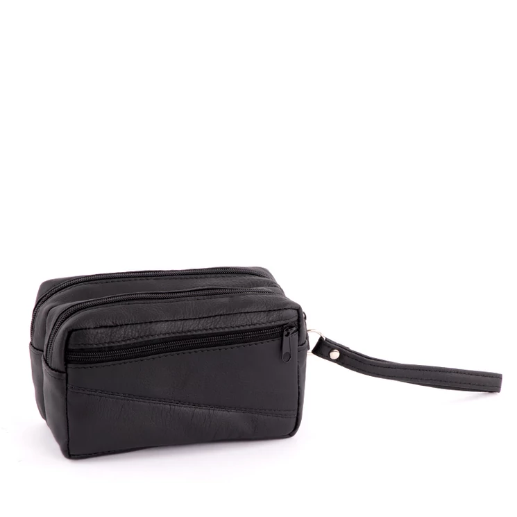 Valódi bőr fekete autóstáska LA-67