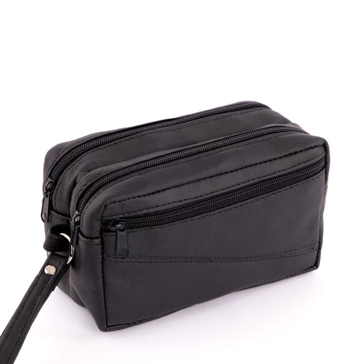 Valódi bőr fekete autóstáska LA-67