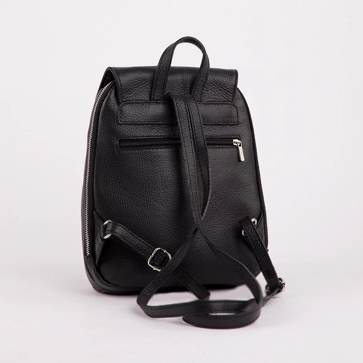 Valódi bőr női hátizsák Fekete színben S1288