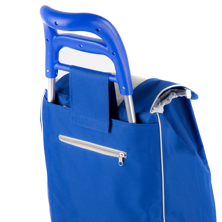 Euroline gurulós lépcsőjáró bevásárlókocsi Royalkék színben