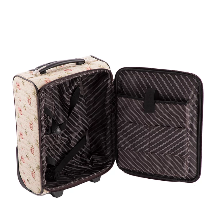 Virágos bőrönd kabin méret WIZZAIR RYANAIR méret