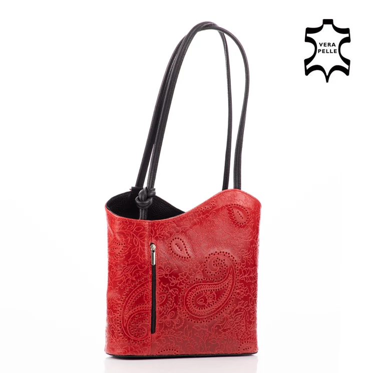 FAIRY Valódi bőr női válltáska hátitáska