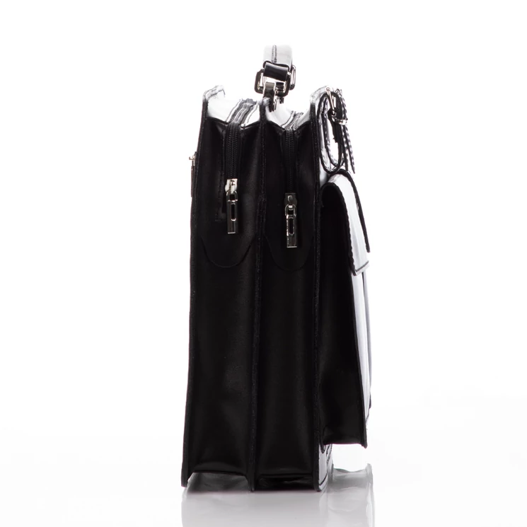 Valódi bőr aktatáska nagy méret sötétkék színben