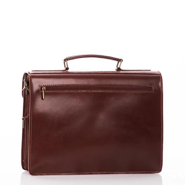 Valódi bőr aktatáska 2 részes** Piros színben