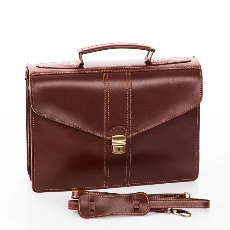 Valódi bőr aktatáska 2 részes** Piros színben