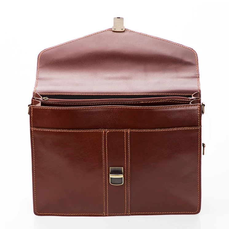 Valódi bőr aktatáska 2 részes** Piros színben