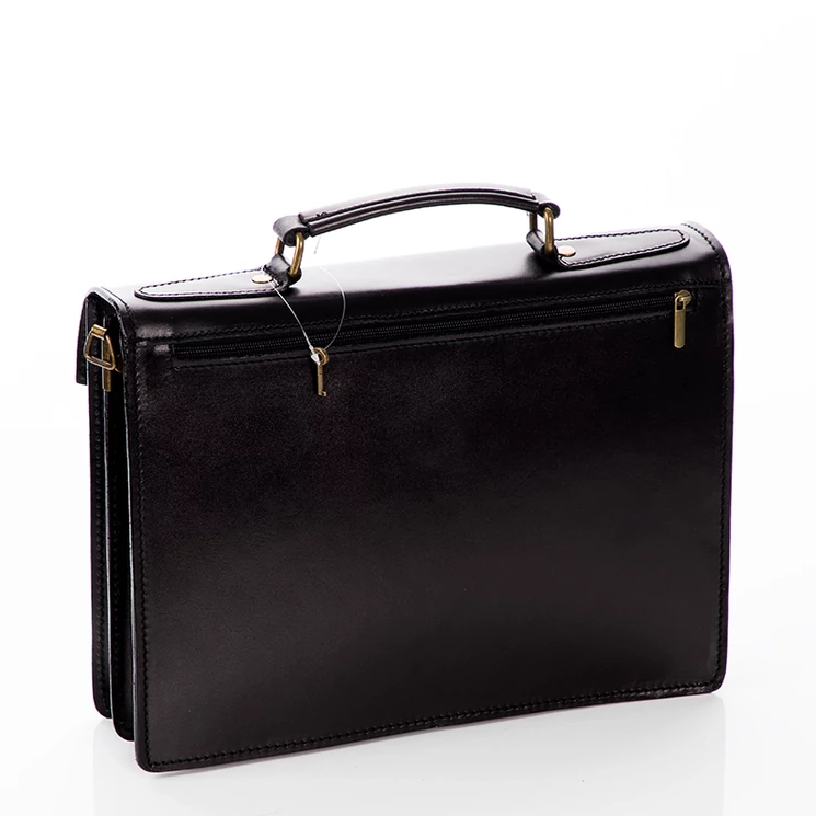 Valódi bőr aktatáska 2 részes sötétbarna színben*