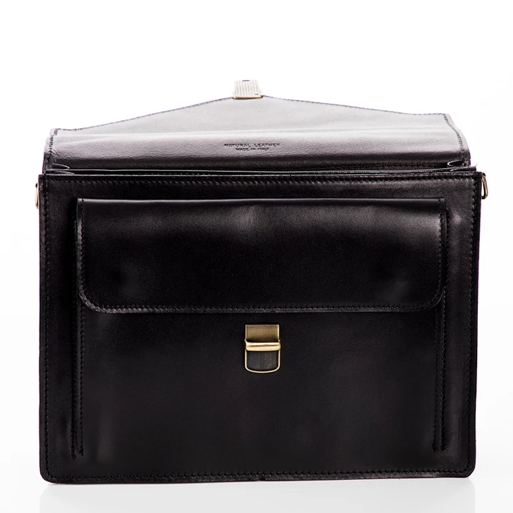 Valódi bőr aktatáska 2 részes sötétbarna színben*