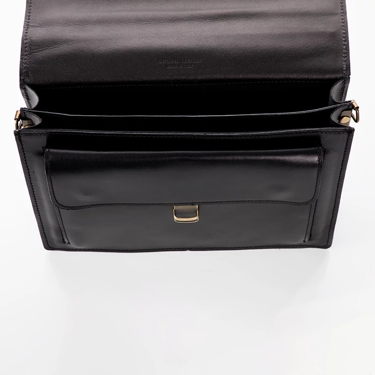 Valódi bőr aktatáska 2 részes sötétbarna színben*