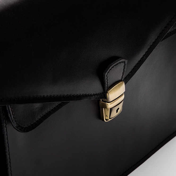 Valódi bőr aktatáska 2 részes sötétbarna színben*