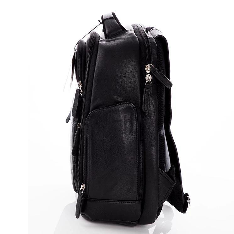 RO-6010 Rosme valódibőr laptophátizsák barna színben