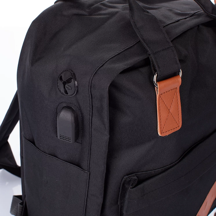 Hátizsák usb töltővel sötétszürke színben