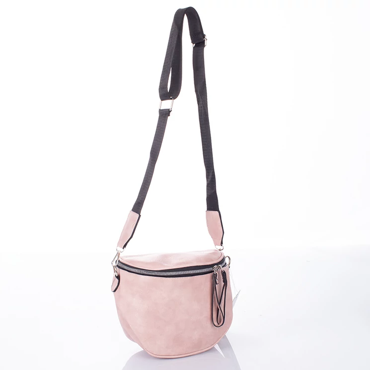 Keresztpántos női oldaltáska púder színben 76201 powder