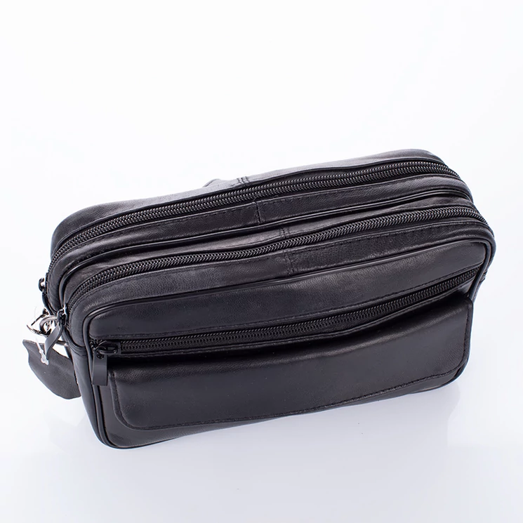 Valódi bőr autóstáska fekete színben