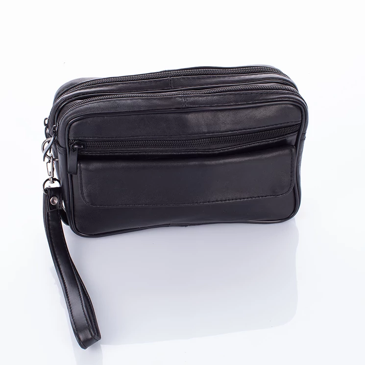 Valódi bőr autóstáska fekete színben