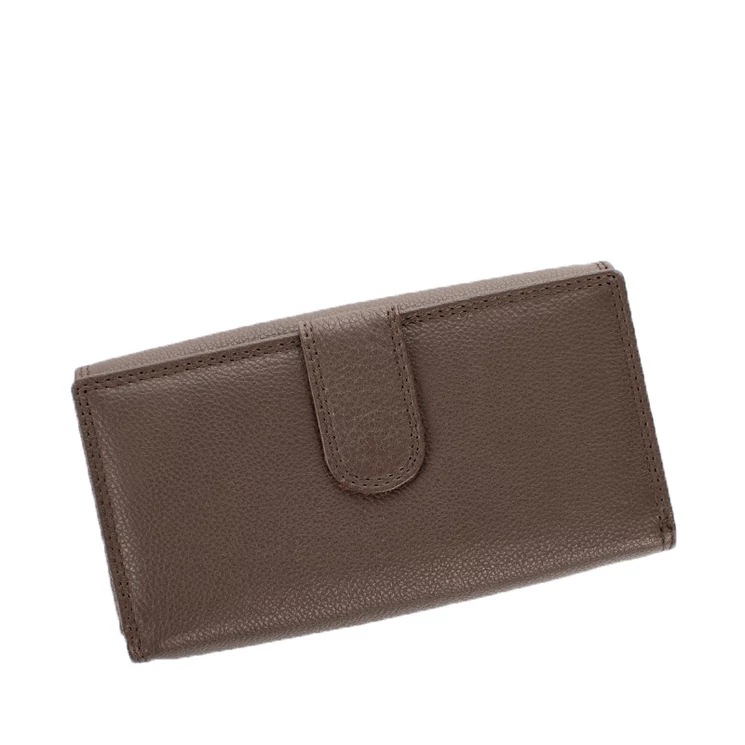 Bőr női pénztárca RFID védelemmel scm1600 DBrown