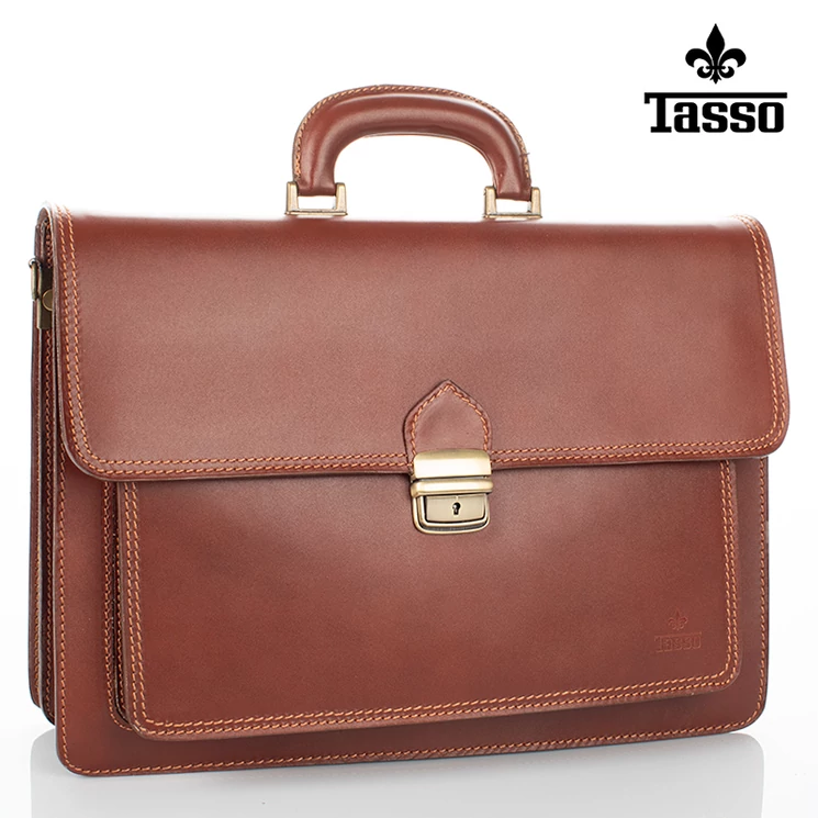 TASSO Valódi bőr aktatáska 2 részes