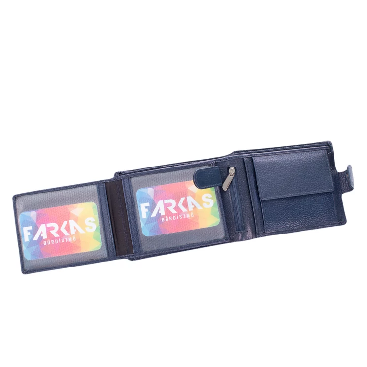 Bőr szürke színű pénztárca