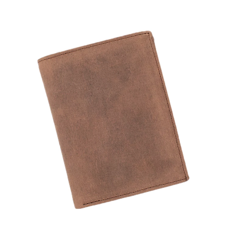 Valódi bőr HUNTER férfi pénztárca díszdobozban sötétbarna színben