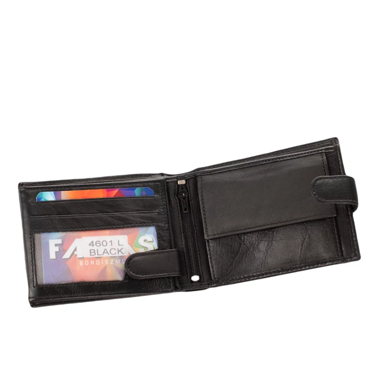 Férfi bőr pénztárca fekete színben 46015