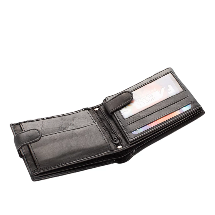 Férfi bőr pénztárca fekete színben 46015