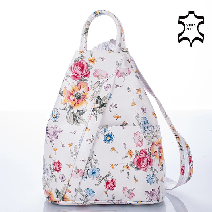 Virágos bőr női hátizsák 6925_flower