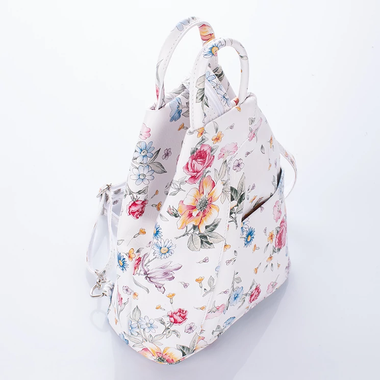 Virágos bőr női hátizsák 6925_flower