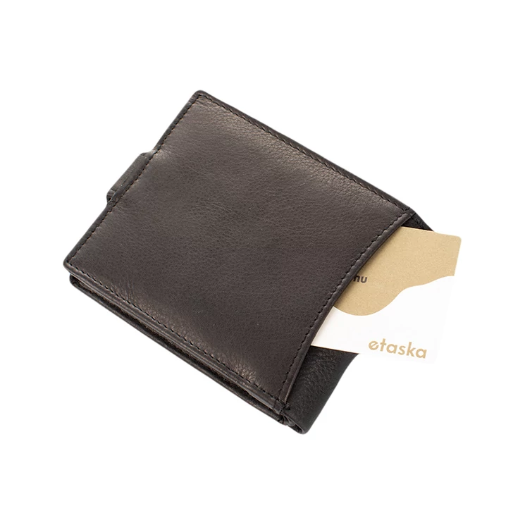 Kisméretű bőr pénztárca fekete színben 46016_black