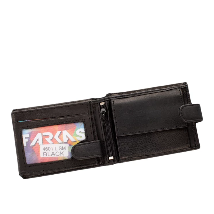 Kisméretű bőr pénztárca fekete színben 46016_black