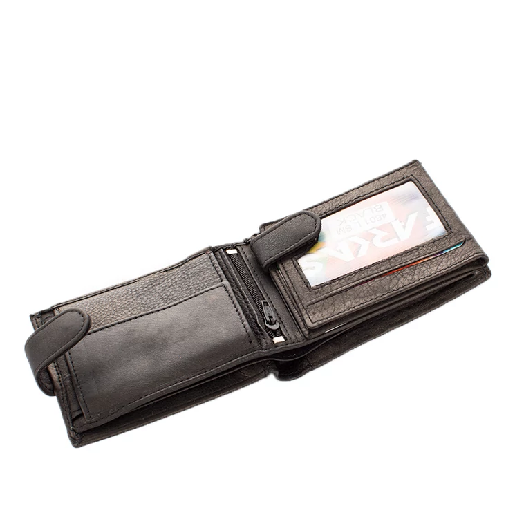 Kisméretű bőr pénztárca fekete színben 46016_black