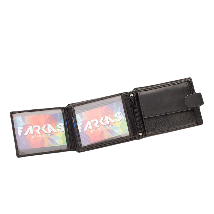 Kisméretű bőr pénztárca fekete színben 46016_black