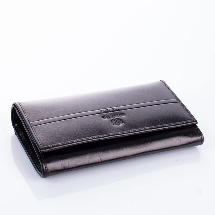 Emporio Valentini bőr pénztárca fekete színben 563-329