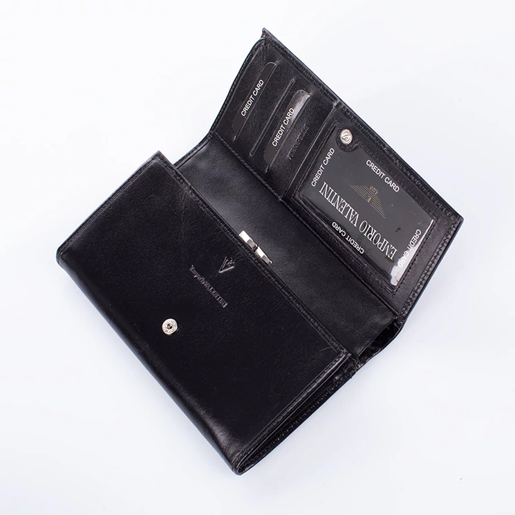 Emporio Valentini bőr pénztárca fekete színben 563-329