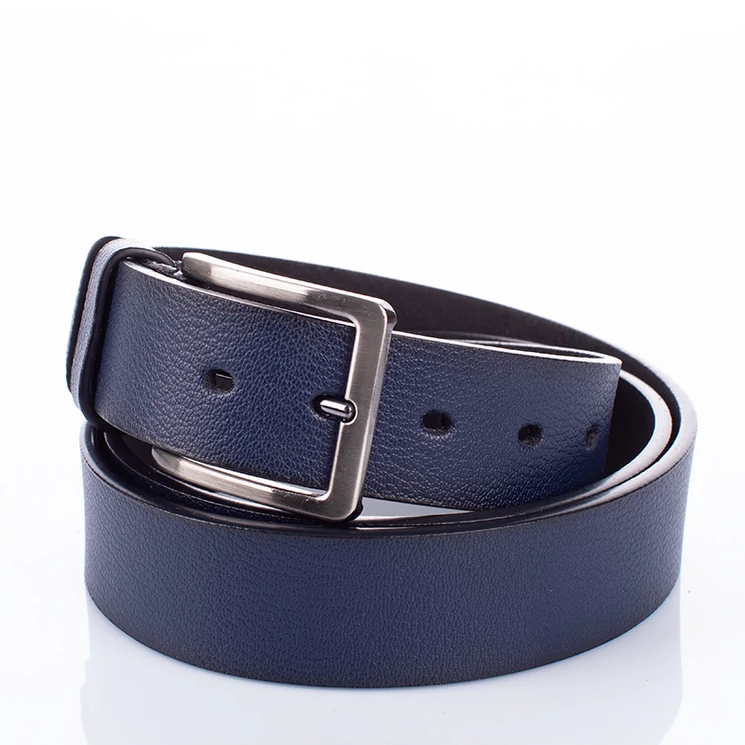 Férfi öv kék színben extra hosszú XXXL méret 140 cm