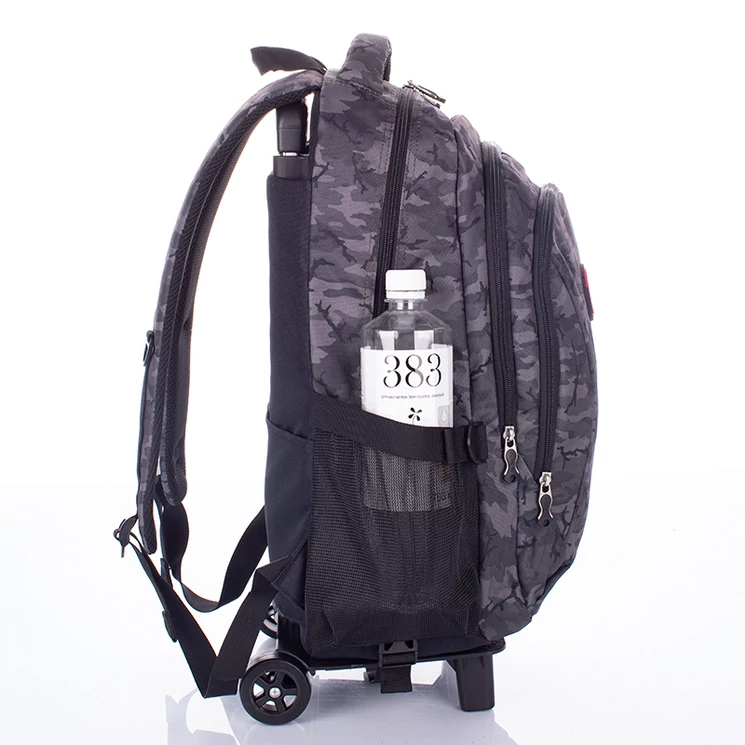 Gurulós iskolatáska terepszínben