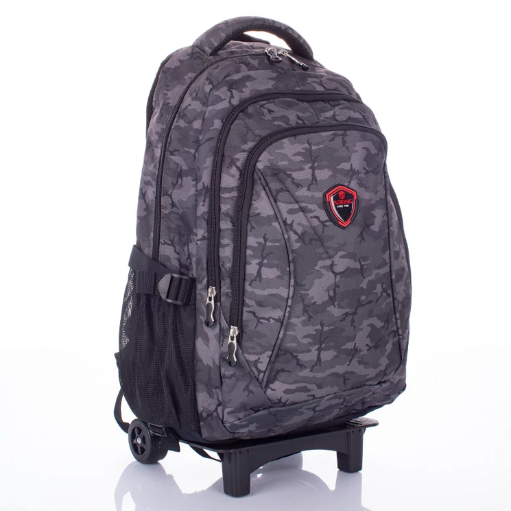 Gurulós iskolatáska terepszínben