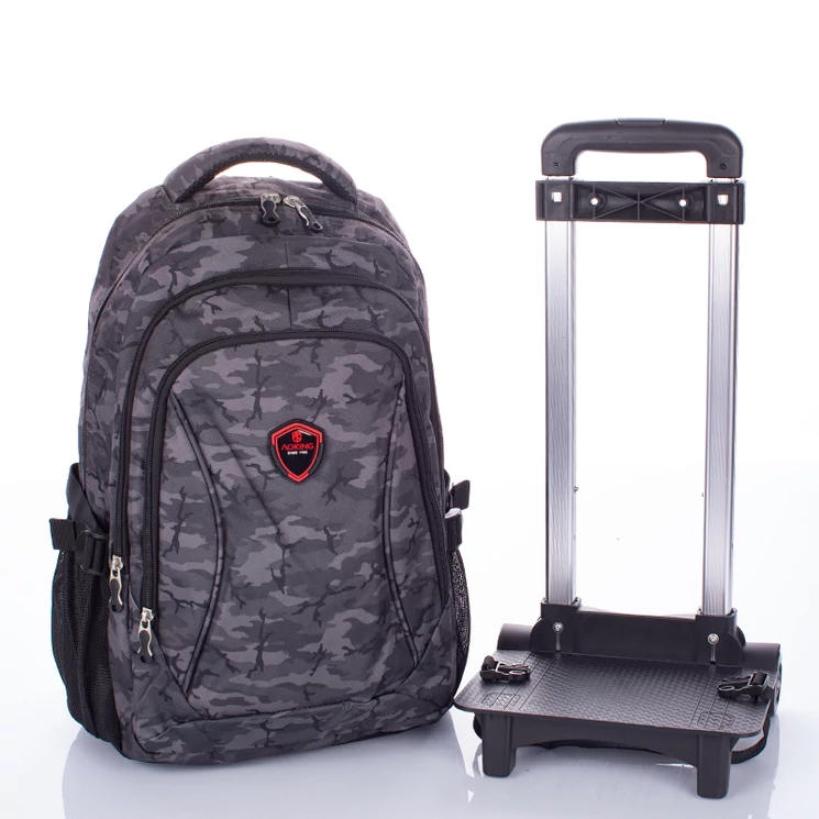 Gurulós iskolatáska terepszínben