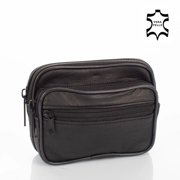 Valódi bőr övre fűzhető táska