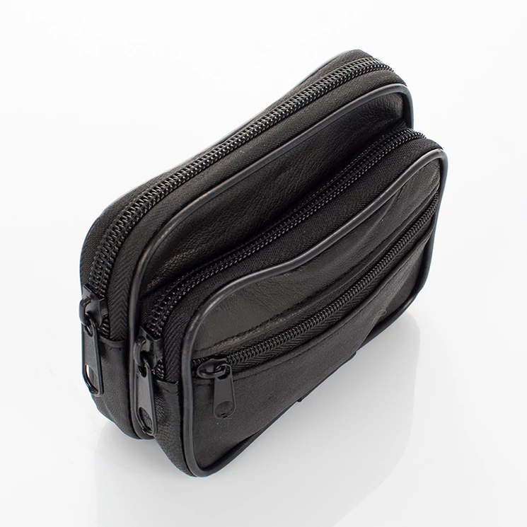 Valódi bőr övre fűzhető táska