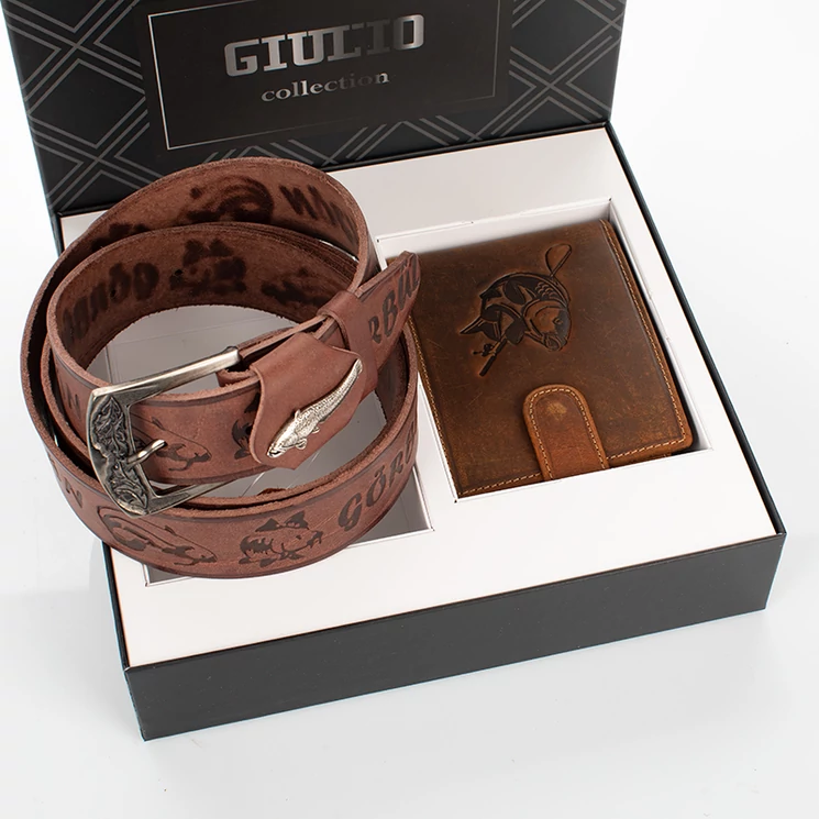 GIULIO horgász pénztárca és horgász öv ajándékcsomag 