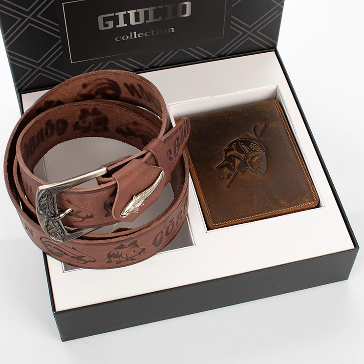 GIULIO horgász pénztárca és horgász öv ajándékcsomag 