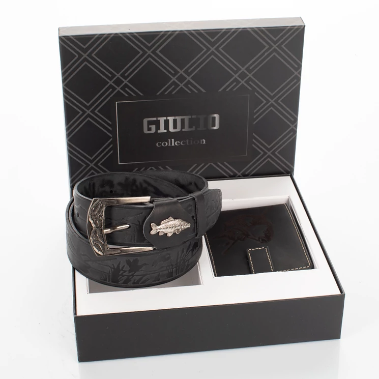 GIULIO horgász pénztárca és horgász öv ajándékcsomag