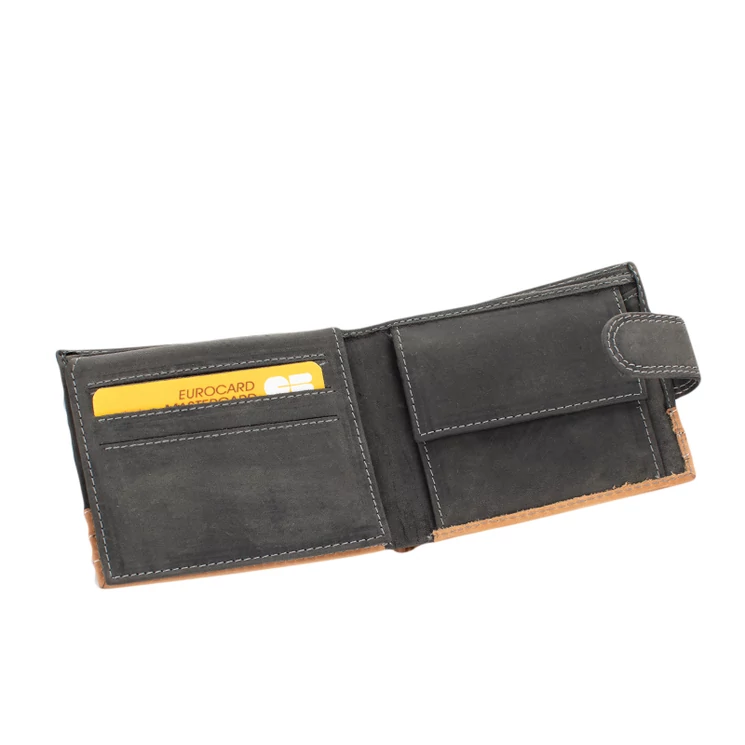 Always Wild férfi bőr pénztárca fekete színben 8666 Black