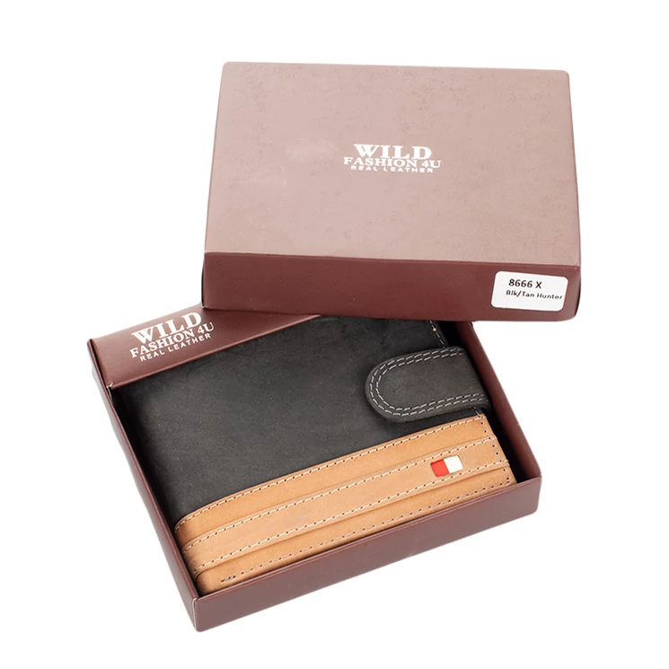 Always Wild férfi bőr pénztárca fekete színben 8666 Black