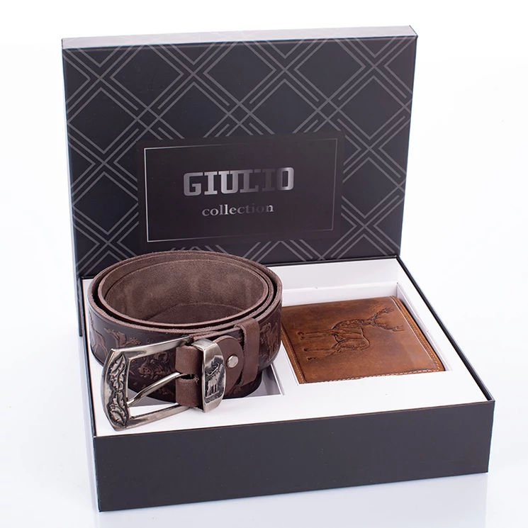 GIULIO vadász pénztárca és öv ajándékcsomag