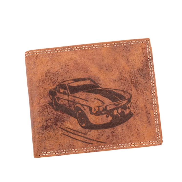 Bivalybőr autós pénztárca díszdobozban RFID rendszerrel