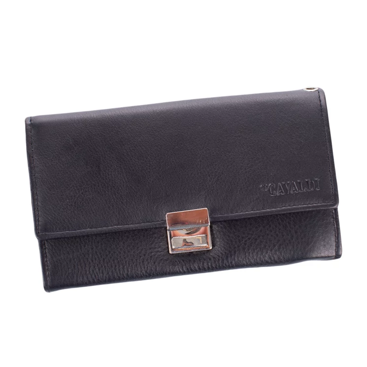 Cavaldi valódibőr Brifkó pénztárca pincér pénztárca fekete színben