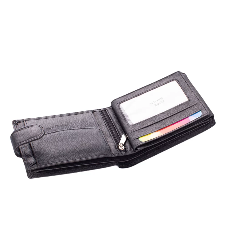 Férfi bőr pénztárca fekete színben 8660X