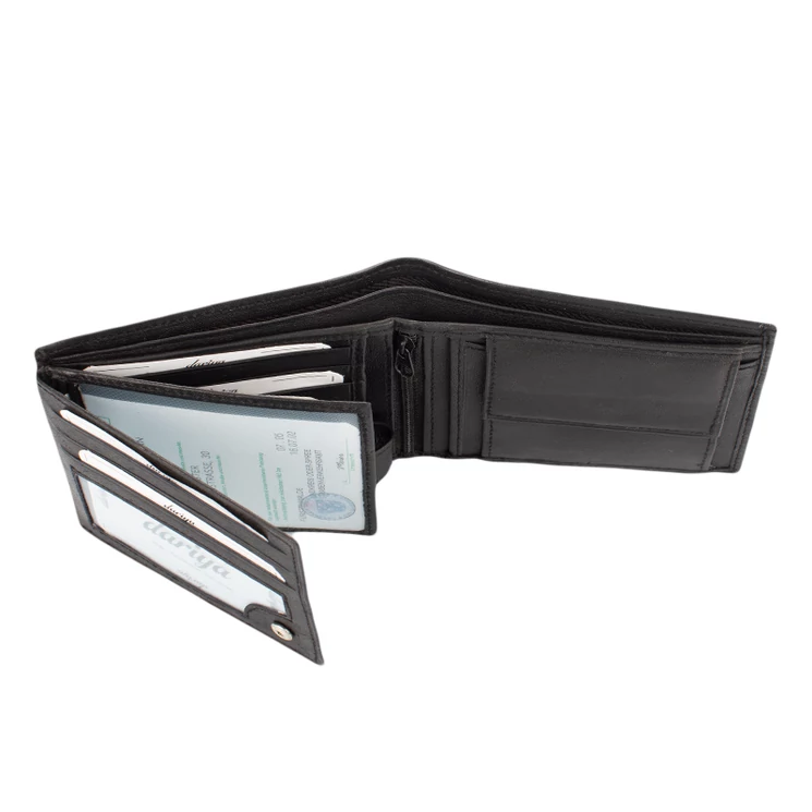 Valódi nappa bőr férfi pénztárca RFID védelemmel