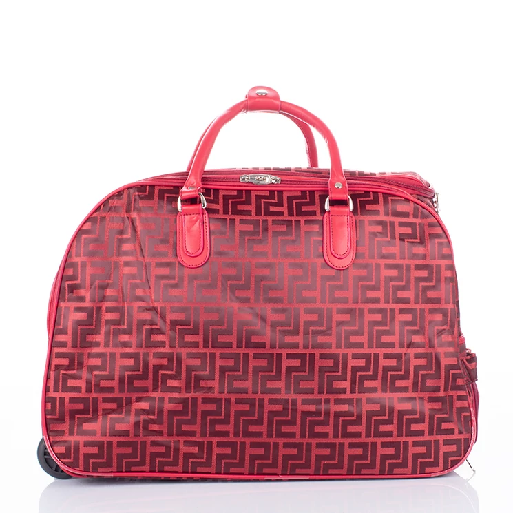 Euroline gurulós utazó táska piros színben